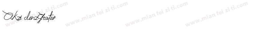 AKzi denzGrotes字体转换